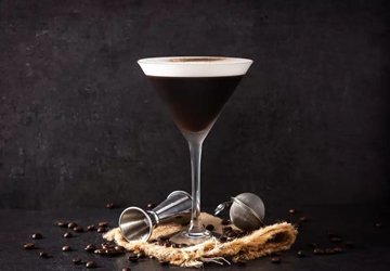 Brandied Cherry and Coffee Cocktail